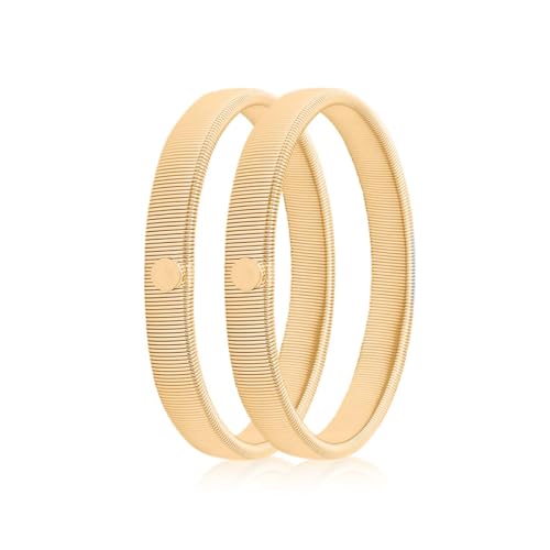GUSTAVE® 1 Pair Shirt Sleeve Holder Stretchy Armbands Garter Metal Anti-Slip Sleeve Garter Fashion Bartenders Arm Garters for Men and Women Fixing Long Sleeves - Gold GUSTAVE® 1 Pair Shirt Sleeve Holder Stretchy Armbands Garter Metal Anti-Slip Sleeve Garter Fashion Bartenders Arm Garters for Men and Women Fixing Long Sleeves - Gold